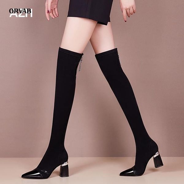 2020 women new autumn winter women genuine leather pointed toewoman shoes black slim thigh high boots flat fashion women's boots
2020 women new autumn winter women genuine leather pointed toewoman shoes black slim thigh high boots flat fashion women's boots
