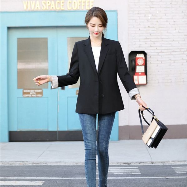 fashion ladies black casual blazer women outerweaer jackets coat office work wear clothes styles, White;black
fashion ladies black casual blazer women outerweaer jackets coat office work wear clothes styles, White;black