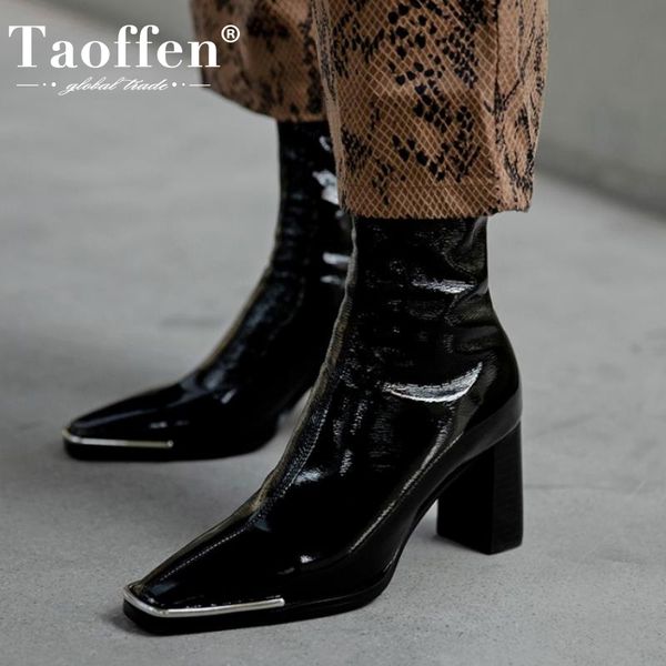 taoffen 2021 ins women half short boots fashion high heel winter shoes women long boots party lady daily footwear size 34-40, Black
taoffen 2021 ins women half short boots fashion high heel winter shoes women long boots party lady daily footwear size 34-40, Black