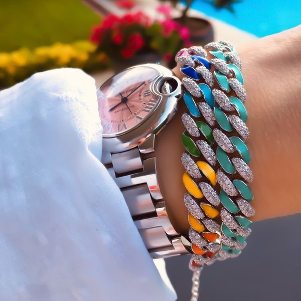 charm bracelets 2021 summer hip hop colorful glaze drop cuban chain rainbow bracelet for women girls wedding gift, Golden;silver
charm bracelets 2021 summer hip hop colorful glaze drop cuban chain rainbow bracelet for women girls wedding gift, Golden;silver