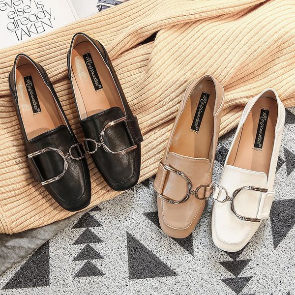 motk becon 2020 new quality leather slip-on loafers for women plus size 44 spring designer shoes for women zapatos de mujer f002, Black
motk becon 2020 new quality leather slip-on loafers for women plus size 44 spring designer shoes for women zapatos de mujer f002, Black