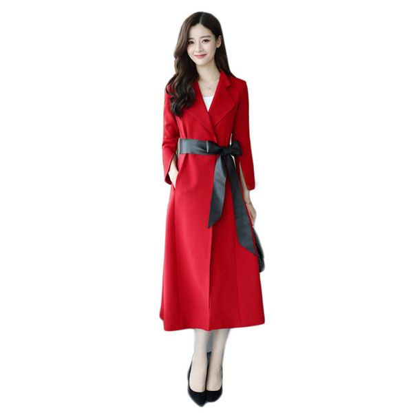 women's trench coats coat women red black plus size 2021 spring autumn fashion korean elegant slim long loose windbreaker with belt jd7, Tan;black
women's trench coats coat women red black plus size 2021 spring autumn fashion korean elegant slim long loose windbreaker with belt jd7, Tan;black