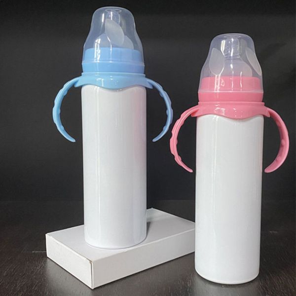 8oz sublimation heat transfer stainless steel sippy cup handle thermos baby feeding bottle with lids nipple insulated vacuum tumbler f92502
8oz sublimation heat transfer stainless steel sippy cup handle thermos baby feeding bottle with lids nipple insulated vacuum tumbler f92502