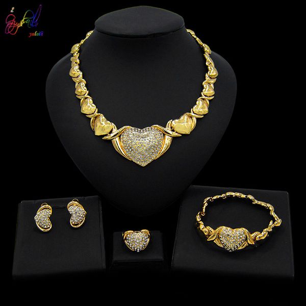 yulaili latest design 18 gold plated big teddy bear i love you jewelry sets heart shape crystal necklace earrings bracelet ring, Golden;silver
yulaili latest design 18 gold plated big teddy bear i love you jewelry sets heart shape crystal necklace earrings bracelet ring, Golden;silver