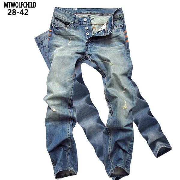 2020 mens jeans distressed hole masculino long trousers skinny blue denim pants fashion-design mens cowboy pants 
2020 mens jeans distressed hole masculino long trousers skinny blue denim pants fashion-design mens cowboy pants