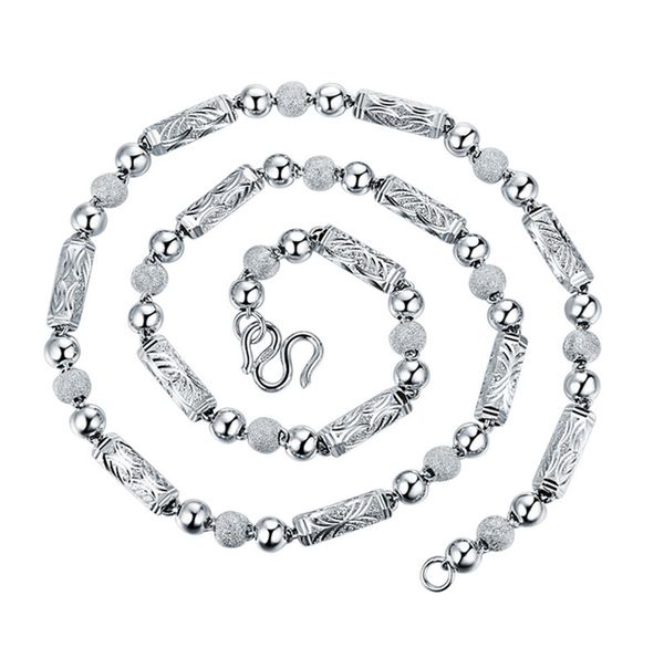 8mm hexagonal three bead necklace korean retro mens round bead chain hexagonal tube car flower bead chain jewelry mens jewelry, Silver
8mm hexagonal three bead necklace korean retro mens round bead chain hexagonal tube car flower bead chain jewelry mens jewelry, Silver