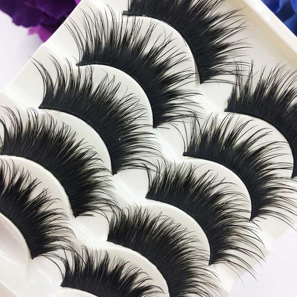 yokpn 5 pairs fake eyelashes thick cross false eyelashes 100% handmade long exaggerated realistic lashes
yokpn 5 pairs fake eyelashes thick cross false eyelashes 100% handmade long exaggerated realistic lashes