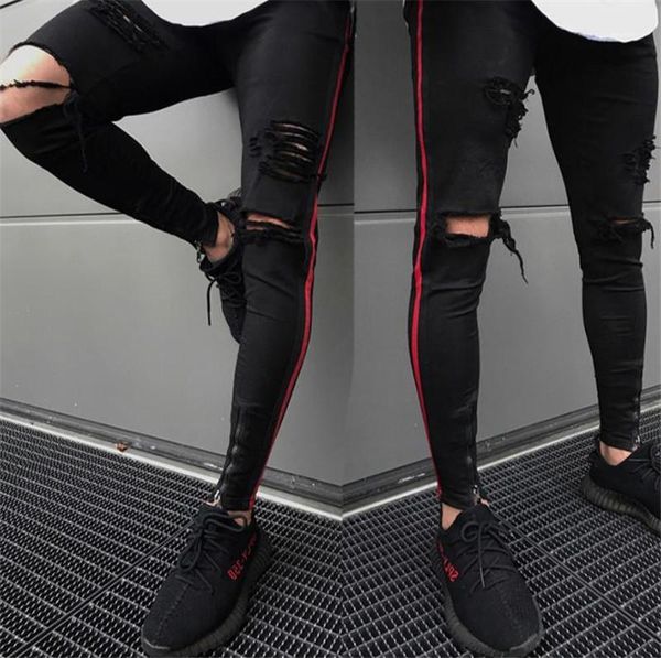 skinny jeans fashion casual mens designer pants hole mens designer jeans slim zipper fly mid waist, Blue
skinny jeans fashion casual mens designer pants hole mens designer jeans slim zipper fly mid waist, Blue