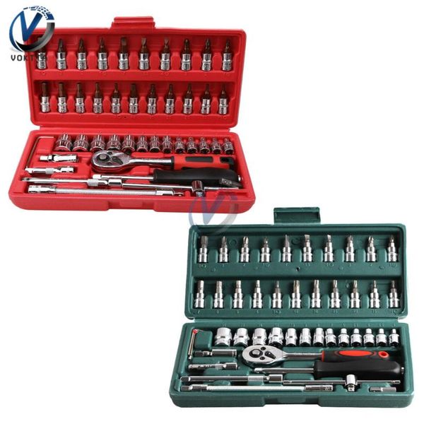 46 pcs/set carbon steel combination tool set multifunction wrench screwdriver ratchet pawl repair hand tools for motorcycle car
46 pcs/set carbon steel combination tool set multifunction wrench screwdriver ratchet pawl repair hand tools for motorcycle car