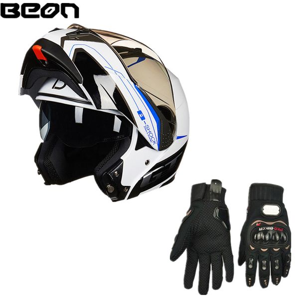 beon b-700 motorcycle helmet double lens full helmet motocross flip-up anti-glare cross country ece + gloves
beon b-700 motorcycle helmet double lens full helmet motocross flip-up anti-glare cross country ece + gloves