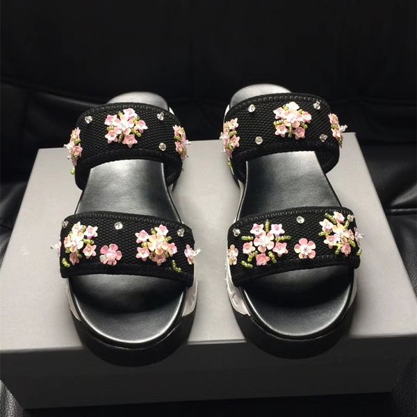 flower decor slippers women string bead ladies flat shoes zapatos de mujer casual cozy summer shoes woman platform female slides, Black
flower decor slippers women string bead ladies flat shoes zapatos de mujer casual cozy summer shoes woman platform female slides, Black