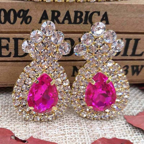 zeronge jewelry fushia crystyal dangle earring lady gold green/clear/yellow/red/royal blue colorful stone luxury crystal earring, Silver
zeronge jewelry fushia crystyal dangle earring lady gold green/clear/yellow/red/royal blue colorful stone luxury crystal earring, Silver