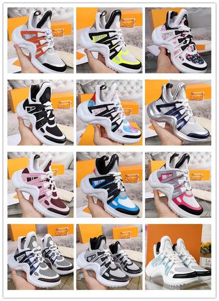 2020 new black casual shoes white blue black archlight genuine leather women shoes sneakers