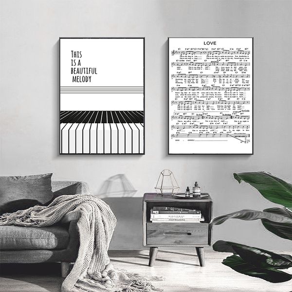 canvas painting black and white piano sheet music wall art nordic style pictures for living room home decor posters and printes
canvas painting black and white piano sheet music wall art nordic style pictures for living room home decor posters and printes
