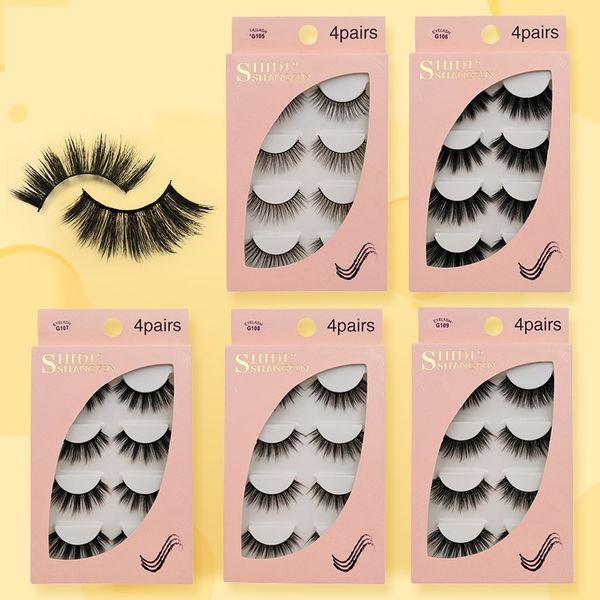 2020 eyelashes 3d mink hair natural thick 4 pairs of false eyelashes pure handmade eyelashes soft natural thick fake eyelash
2020 eyelashes 3d mink hair natural thick 4 pairs of false eyelashes pure handmade eyelashes soft natural thick fake eyelash
