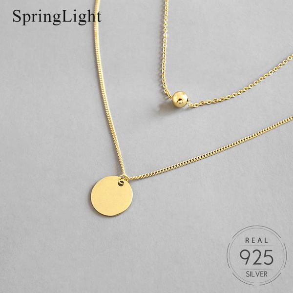 chains springlight 100% 925 sterling silver necklace medal round corn double layer collarbone fine jewelry dropship suppliers
chains springlight 100% 925 sterling silver necklace medal round corn double layer collarbone fine jewelry dropship suppliers