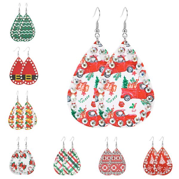 girls pu leather earrings designers diamond christmas tree earrings snowman santa claus waterdrop earrings long drop for women d9210, Red;brown
girls pu leather earrings designers diamond christmas tree earrings snowman santa claus waterdrop earrings long drop for women d9210, Red;brown