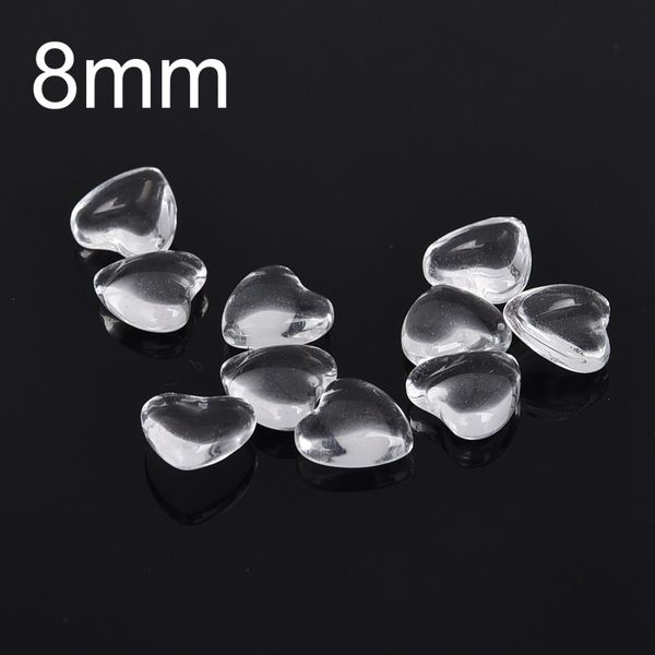 50 pcs/lot 8mm transparent glass cabochons clear heart & flat back thickness 3.4mm for diy jewelry making handmade accessories
50 pcs/lot 8mm transparent glass cabochons clear heart & flat back thickness 3.4mm for diy jewelry making handmade accessories