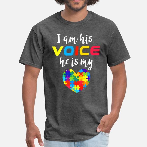 i am his voice he is my love heart autism t shirt men customize cotton o-neck clothing loose casual summer normal shirt
i am his voice he is my love heart autism t shirt men customize cotton o-neck clothing loose casual summer normal shirt