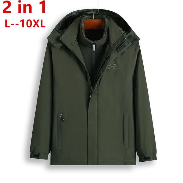 men's down & parkas plus size winter female jacket hooded thickened keep warm windproof coat 2 in 1 5xl 6xl 7xl 8xl, Black
men's down & parkas plus size winter female jacket hooded thickened keep warm windproof coat 2 in 1 5xl 6xl 7xl 8xl, Black