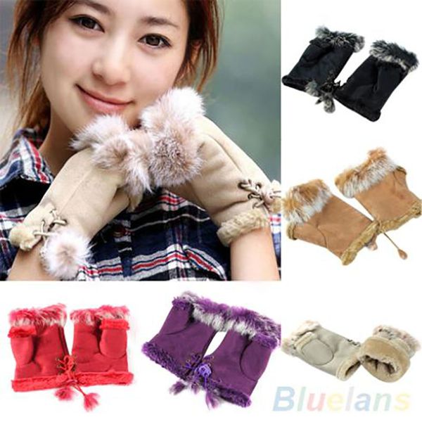 new fur leather lady fingerless suede mittens women winter wrist gloves 22hu, Blue;gray
new fur leather lady fingerless suede mittens women winter wrist gloves 22hu, Blue;gray