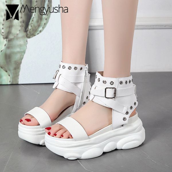 punk rivets belt gladiator sandals women open toe ankle wrap thick bottom summer shoes female circle rivets platform sandalias, Black
punk rivets belt gladiator sandals women open toe ankle wrap thick bottom summer shoes female circle rivets platform sandalias, Black