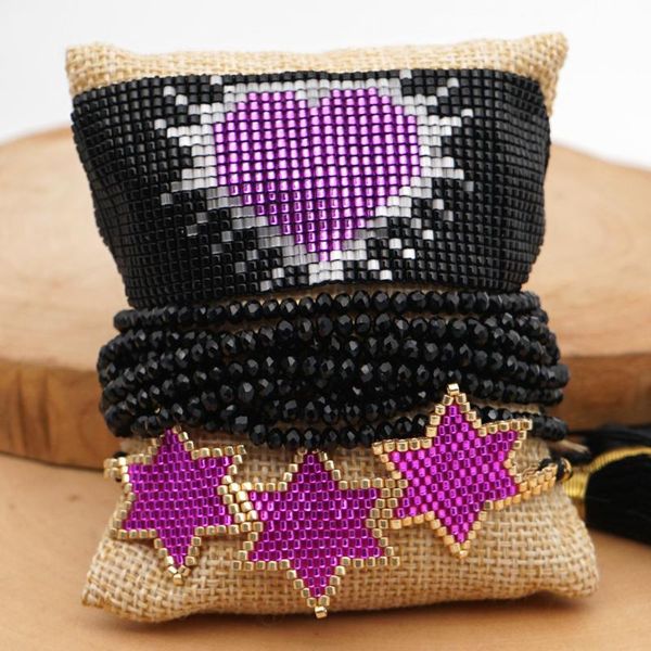 charm bracelets grapes miyuki heart shape bracelet handmade woven crystal pulseras mujer moda 2021 fashion red jewelry bileklik, Golden;silver
charm bracelets grapes miyuki heart shape bracelet handmade woven crystal pulseras mujer moda 2021 fashion red jewelry bileklik, Golden;silver