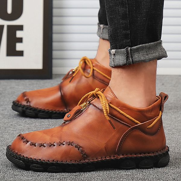 new mens genuine leather walking shoes flat ankle boots male outdoor sport office working sneakers fashion footwear big size 48
new mens genuine leather walking shoes flat ankle boots male outdoor sport office working sneakers fashion footwear big size 48
