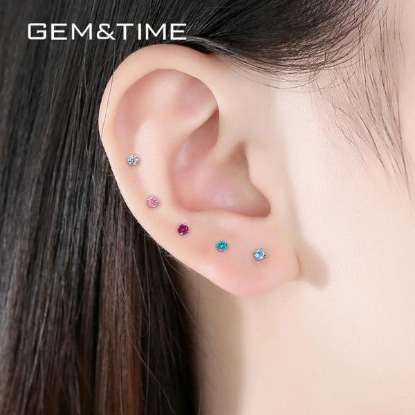 gem&time simple 6 pieces birthstone cz 925 sterling silver earrings set for women ear stud jewelry boucle d'oreille argent 925, Golden;silver
gem&time simple 6 pieces birthstone cz 925 sterling silver earrings set for women ear stud jewelry boucle d'oreille argent 925, Golden;silver