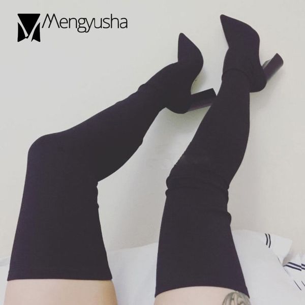 ladies thigh high boots super high heels stretch long bottes femme knight cuissardes booties slim over the knne botas c114, Black
ladies thigh high boots super high heels stretch long bottes femme knight cuissardes booties slim over the knne botas c114, Black