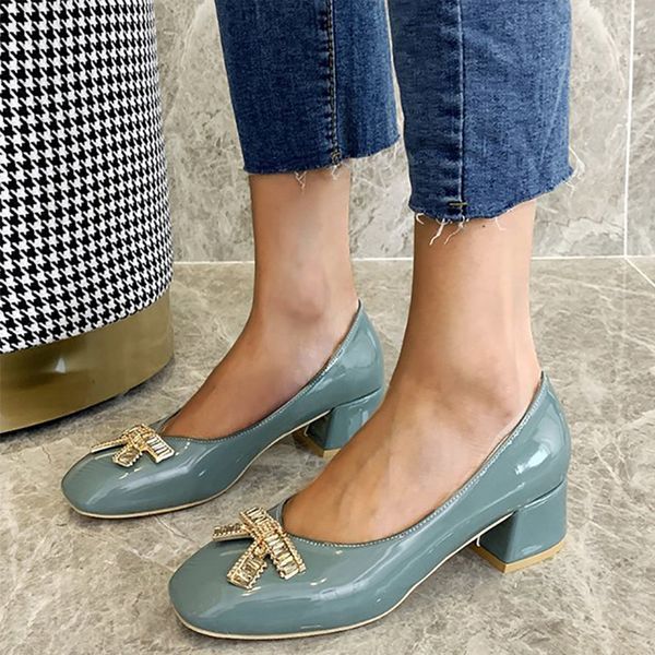 women pumps shoes ladies office fashion slip on crystal patent leather chunky heels woman wedding party shoe plus size female, Black
women pumps shoes ladies office fashion slip on crystal patent leather chunky heels woman wedding party shoe plus size female, Black