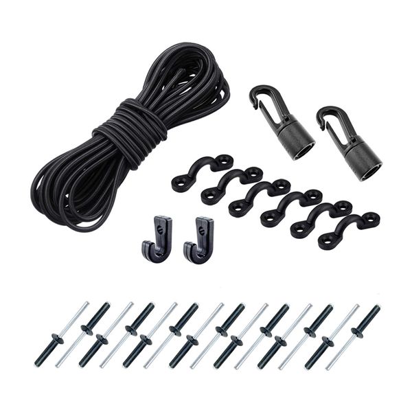 nylon bungee deck loops tie down kit with 3.8 meters elastic bungee cord rope for boat kayak deck rigging kit
nylon bungee deck loops tie down kit with 3.8 meters elastic bungee cord rope for boat kayak deck rigging kit