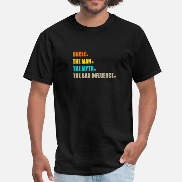 uncle the man the myth the bad influence retro vin t shirt men interesting short sleeve euro size s-3xl slim interesting basic summer
uncle the man the myth the bad influence retro vin t shirt men interesting short sleeve euro size s-3xl slim interesting basic summer