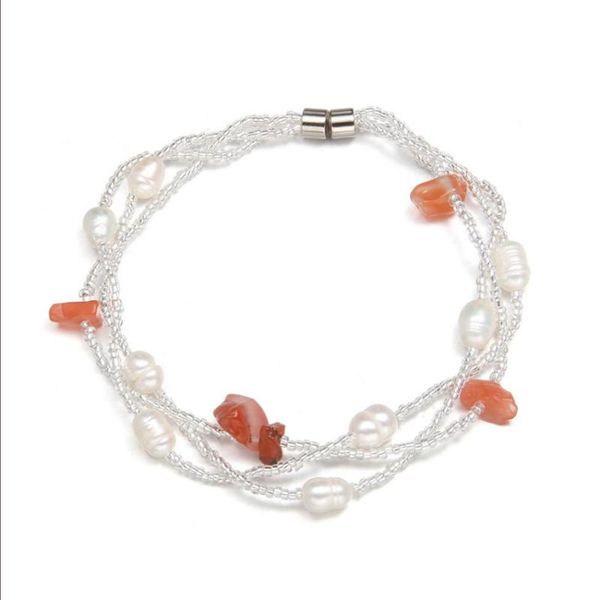 fyjs unique silver plated many colors irregular shape quartz stone bracelet with imitation pearl trendy jewelry, Black
fyjs unique silver plated many colors irregular shape quartz stone bracelet with imitation pearl trendy jewelry, Black
