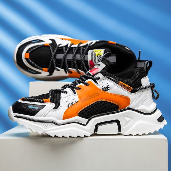 leather casual men's shoes mixed color men sneakers mesh breathable males footwear autumn increase board youth tide shoes newest, Black
leather casual men's shoes mixed color men sneakers mesh breathable males footwear autumn increase board youth tide shoes newest, Black