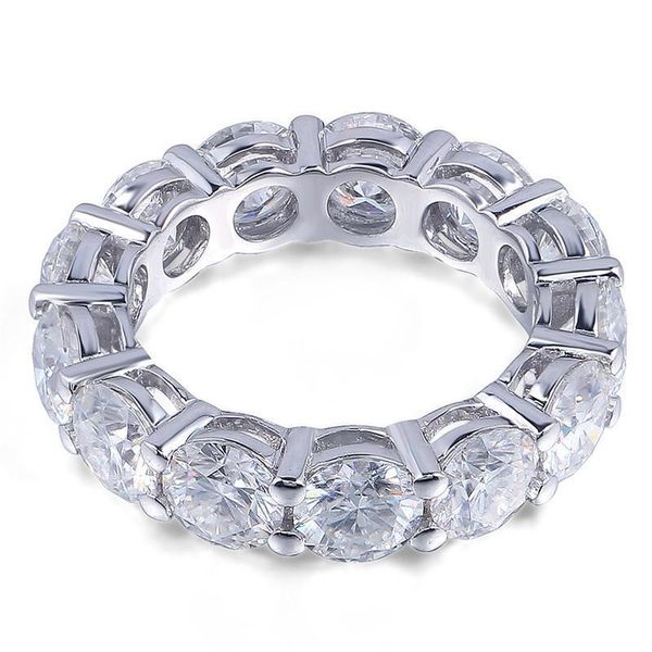 925 sterling silver eternity ring 6mm 5a zircon sona cz engagement wedding band rings for women bridal finger, Slivery;golden
925 sterling silver eternity ring 6mm 5a zircon sona cz engagement wedding band rings for women bridal finger, Slivery;golden