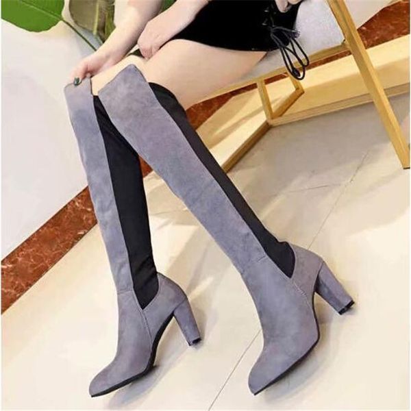 boots size 34-43 spring autumn women over the knee female suede thigh high woman shoes long bota heels feminina, Black
boots size 34-43 spring autumn women over the knee female suede thigh high woman shoes long bota heels feminina, Black
