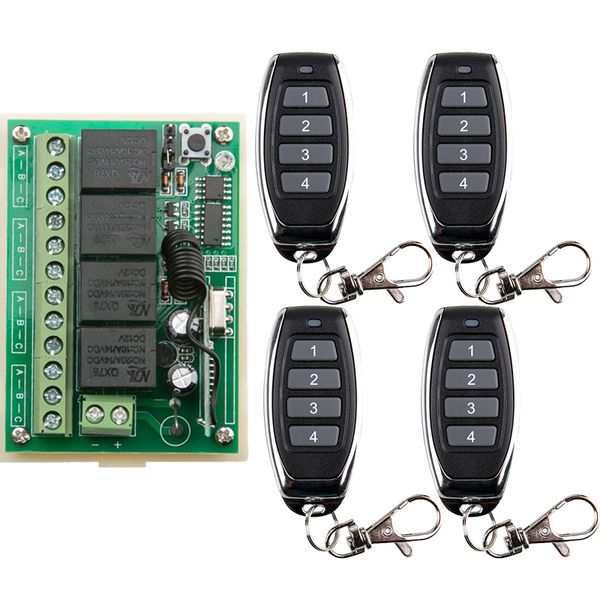 remote controlers dc 12v 4 channel 4ch rf wireless control motor switch system receiver + transmitter, 315 433 mhz
remote controlers dc 12v 4 channel 4ch rf wireless control motor switch system receiver + transmitter, 315 433 mhz