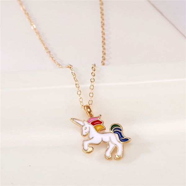 new enamel cartoon rainbow unicorn horse pendants necklace women girl kids jewelry christmas gift fashion accessories, Red;brown
new enamel cartoon rainbow unicorn horse pendants necklace women girl kids jewelry christmas gift fashion accessories, Red;brown