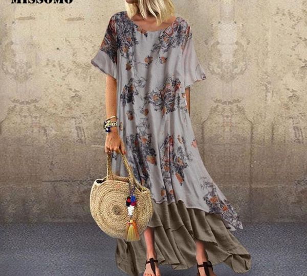 missomo women boho dress vintage print patchwork short sleeve o-neck vintage maxi plus size dress summer dress women clothes 626, Black;gray
missomo women boho dress vintage print patchwork short sleeve o-neck vintage maxi plus size dress summer dress women clothes 626, Black;gray