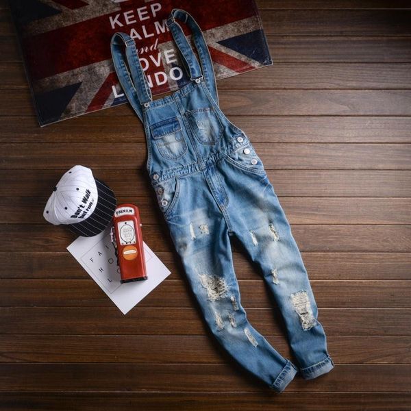 men's jeans 2021 autumn multi pocket light blue denim cargo pants hole ripped overalls for man ankle length jumpsuits 063010
men's jeans 2021 autumn multi pocket light blue denim cargo pants hole ripped overalls for man ankle length jumpsuits 063010