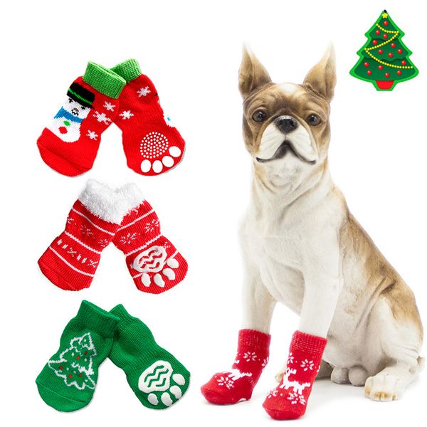 4pcs/set warm puppy dog shoes soft pet knits socks cute anti slip skid socks for small dogs christmas decoration for pet 20a
4pcs/set warm puppy dog shoes soft pet knits socks cute anti slip skid socks for small dogs christmas decoration for pet 20a