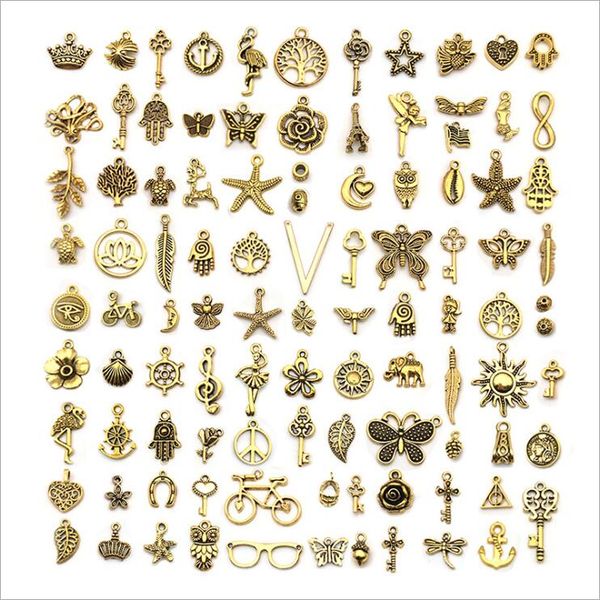 bulk diy jewellery accessories mix 100pcs different styles alloy charms pendants for bracelets earring jewelry findings factory direct sale, Bronze;silver
bulk diy jewellery accessories mix 100pcs different styles alloy charms pendants for bracelets earring jewelry findings factory direct sale, Bronze;silver