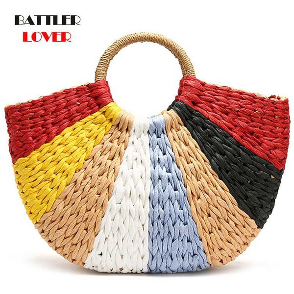 women handbag summer beach bag rattan woven handmade knitted straw large capacity totes leather women's shoulder bag bohemia new
women handbag summer beach bag rattan woven handmade knitted straw large capacity totes leather women's shoulder bag bohemia new