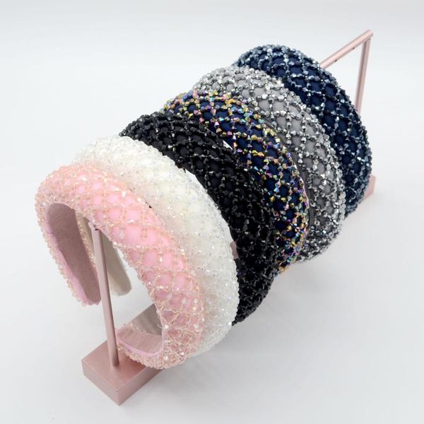 baroque wide-brimmed crystal headband hand-stitched korean-style sponge crystal headband
baroque wide-brimmed crystal headband hand-stitched korean-style sponge crystal headband