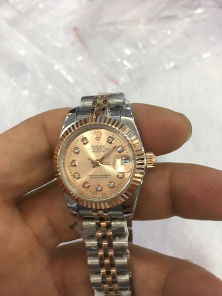 wholesale watch day date mechanical 26mm watches stainless steel bezel stainless steel strap sport wristwatches, Slivery;brown
wholesale watch day date mechanical 26mm watches stainless steel bezel stainless steel strap sport wristwatches, Slivery;brown