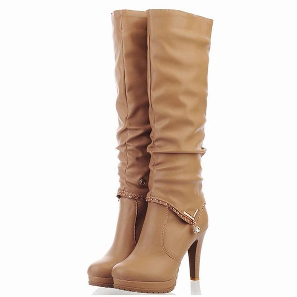 boots over the knee long women winter pu leather high heels ladies shoes platform thigh zapatos mujer plus size, Black
boots over the knee long women winter pu leather high heels ladies shoes platform thigh zapatos mujer plus size, Black