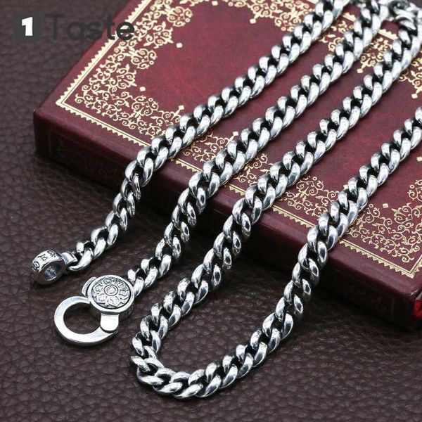 one taste 925 sterling silver 7mm-width link chain men's necklace thai silver buddhism six-syllable mantra necklace fine jewelry
one taste 925 sterling silver 7mm-width link chain men's necklace thai silver buddhism six-syllable mantra necklace fine jewelry