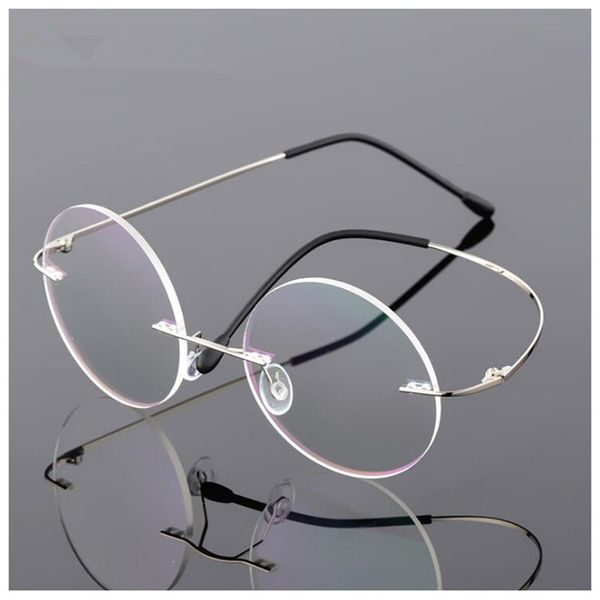 flexible light weight round rimless alloy optical glasses frame clear lens glasses myopia eyeglasses spectacles frame a1, Black
flexible light weight round rimless alloy optical glasses frame clear lens glasses myopia eyeglasses spectacles frame a1, Black
