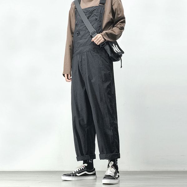 men's pants safari style multi-pocket overalls men hip hop japanese streetwear cargo work coveralls casual baggy trousers, Black
men's pants safari style multi-pocket overalls men hip hop japanese streetwear cargo work coveralls casual baggy trousers, Black